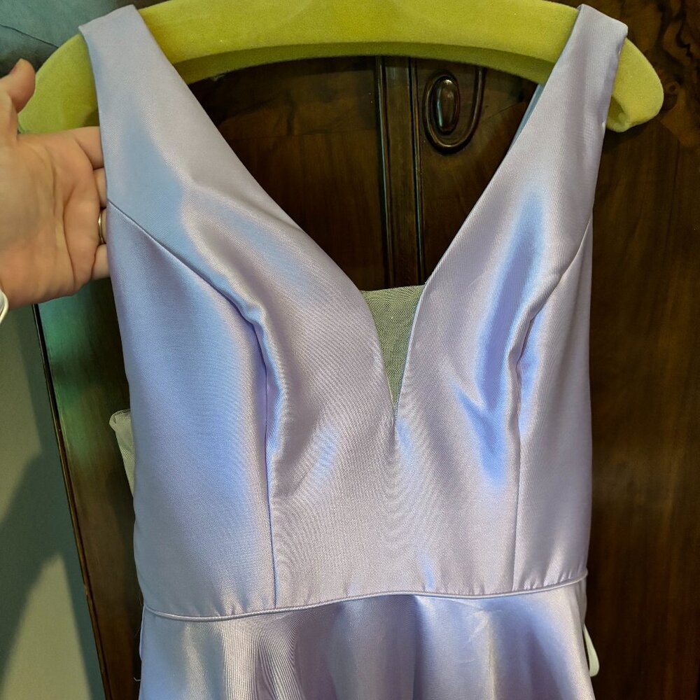 Sherri Hill Lilac Size 10 Dress - Picture 2 of 9